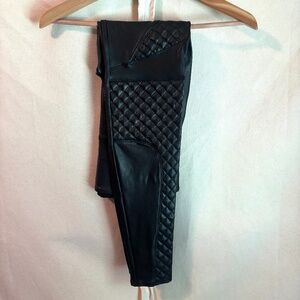 Bundle Women's SPANX faux leather leggings Black M/M